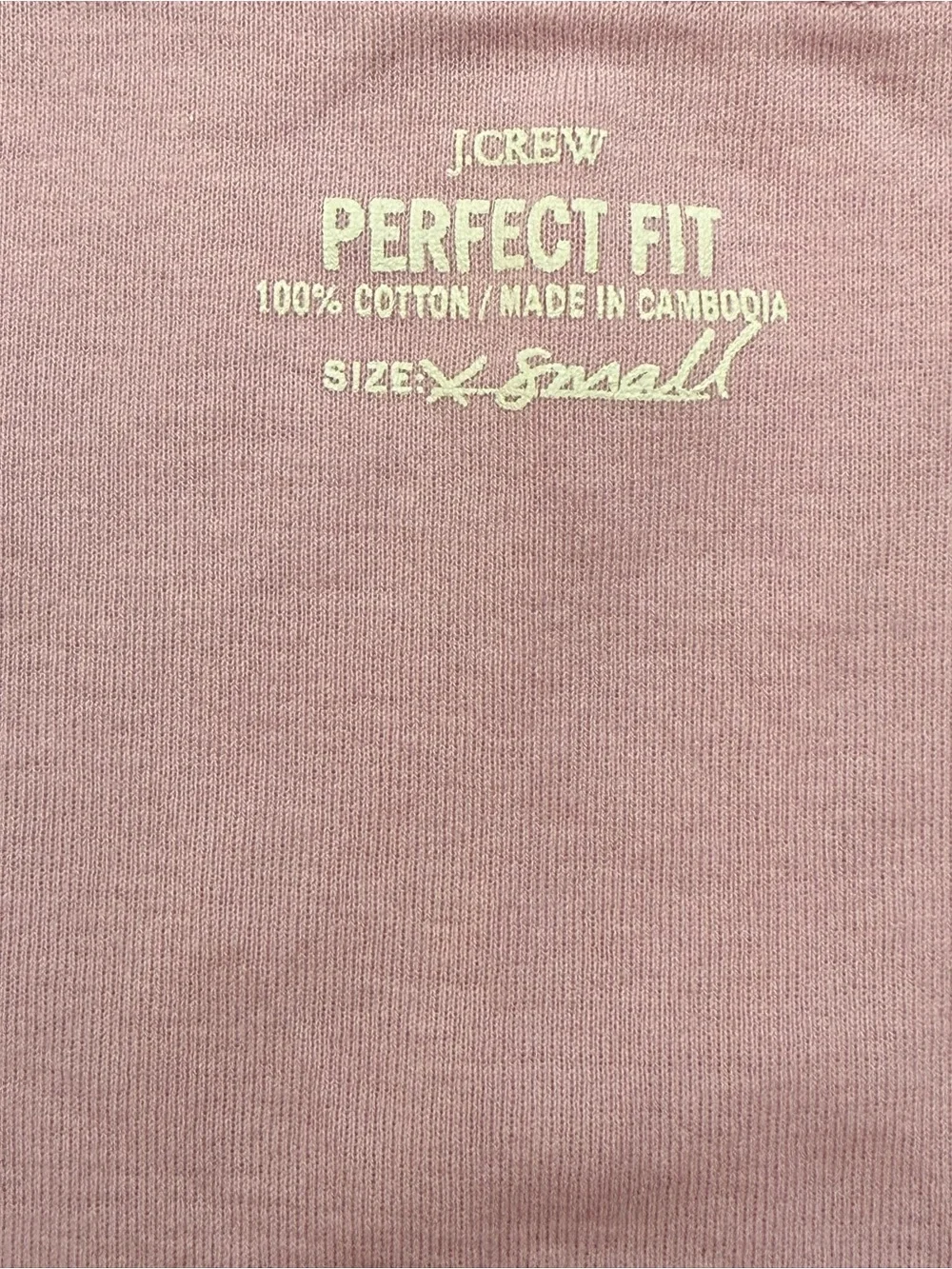 J. Crew Pink Scoop Neck Short Sleeve Tee